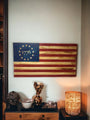 1776 Betsy Ross American Wood Flag