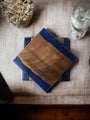 Wood and Resin Coaster In Blue