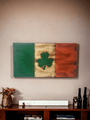 Ireland Flag Made From Wood